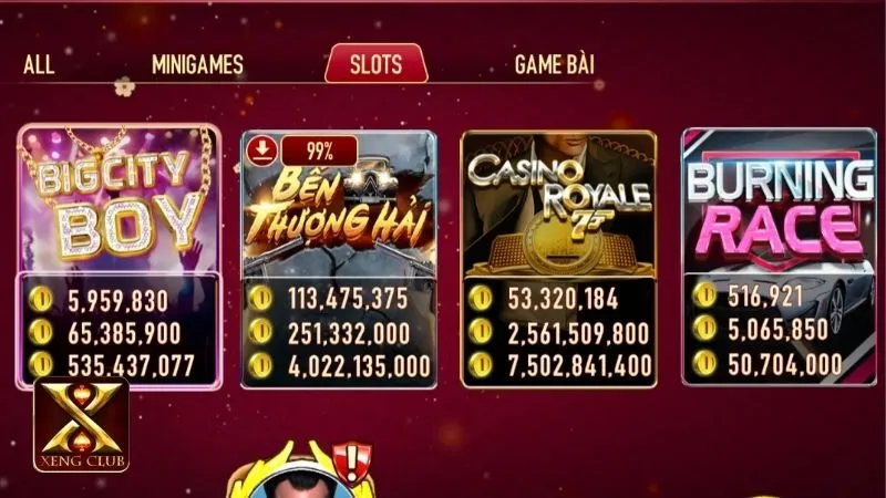 Kho game slot chất lượng trên trang web