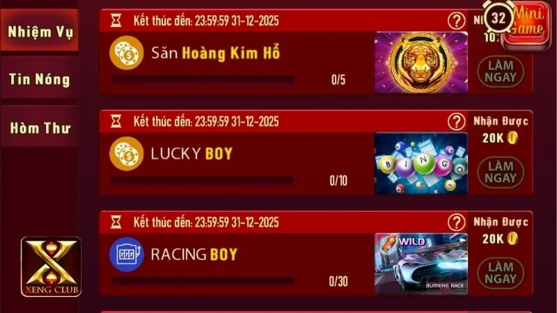 Người chơi nhận thông báo đầy đủ và rõ ràng